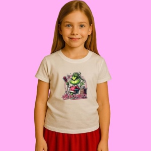 Tricou Im Booked Grinch Christmas Hairstylist, din bumbac 100%, tricou alb, Copii | Dama | Barbat - Img 1