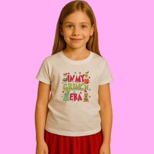 Tricou In My Grinch Era Christmas Lights, din bumbac 100%, tricou alb, Copii | Dama | Barbat - Img 2