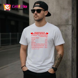 Tricou ingrediente super bunica portie super bunica mesaj glumet familie, Copii | Dama | Barbat - Img 4