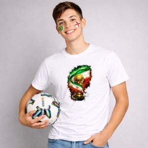 Tricou Iran World Cup Fifa 2026, din bumbac 100%, tricou alb, Copii | Dama | Barbat