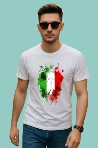 Tricou Italy Steag Splash Art, Copii | Dama | Barbat - Img 2