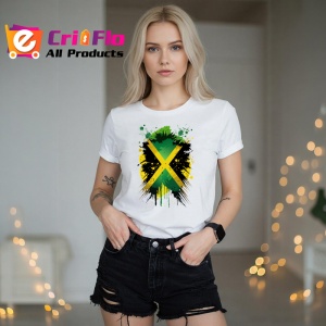 Tricou Jamaica Steag Splash Art, Copii | Dama | Barbat - Img 10