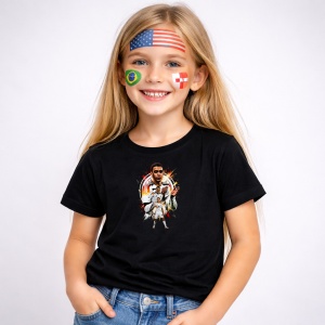 Tricou Jamal Musiala Germany World Cup Fifa 2026 V5, din bumbac 100%, tricou negru, Copii | Dama | Barbat - Img 2