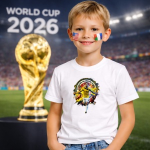 Tricou James Rodriguez Colombia World Cup Fifa 2026 V3, din bumbac 100%, tricou alb, Copii | Dama | Barbat - Img 5