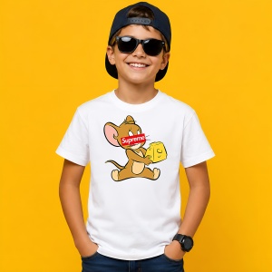 Tricou Jerry Soricelul Cutie Branza Design Urban Red Box Logo, din bumbac 100% Copii | Dama | Barbat - Img 2