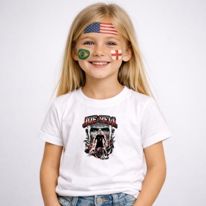 Tricou Joe Bell New Zealand World Cup Fifa 2026, din bumbac 100%, tricou alb, Copii | Dama | Barbat - Img 2