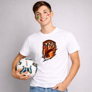 Tricou Johan Cruyff Netherlands World Cup Fifa 2026, din bumbac 100%, tricou alb, Copii | Dama | Barbat - Img 3