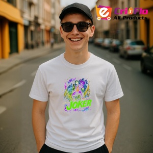 Tricou joker fundal salbatic galben mov, Copii | Dama | Barbat - Img 6