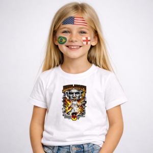 Tricou Joshua Kimmich Germany World Cup Fifa 2026, din bumbac 100%, tricou alb, Copii | Dama | Barbat