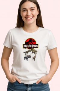 Tricou Jurassic Park dinozauri animati intr un parc tematic cu peripetii, Copii | Dama | Barbat - Img 4