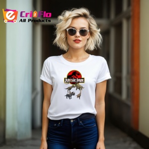 Tricou Jurassic Park dinozauri animati intr un parc tematic cu peripetii, Copii | Dama | Barbat - Img 11