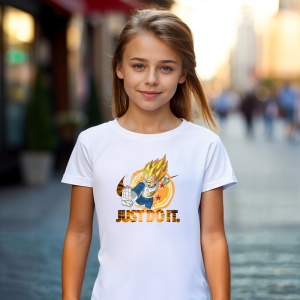 Tricou Just Do IT Dragon Ball Z Tricou Alb - Copii | Dama | Barbat - Img 5