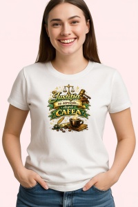 Tricou Justitia Se Serveste Cu Cafea Avocat Balanta, din bumbac 100% , tricou alb pentru Copii | Dama | Barbat - Img 2