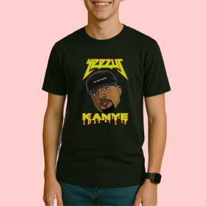 Tricou Kanye West - Yeezus, muzica Hip-Hop / Alternative Rap, Dama | Barbat | Copii, Culoare Negru - Img 3