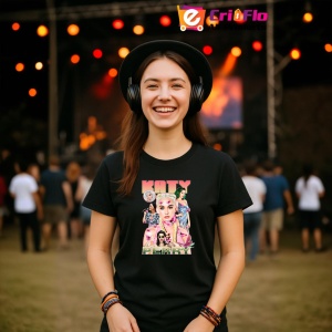 Tricou Katy Perry - Pop Art Style, muzica Hip-Hop / Rap, Dama | Barbat | Copii, Culoare Negru - Img 5