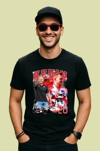 Tricou Kevin Magnussen Poster Colaj Echipa Haas Formula 1, Copii | Dama | Barbat - Img 1