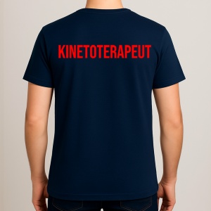 Tricou KINETOTERAPEUT, Personalizat | Unisex Dama si Barbat, Albastru Inchis