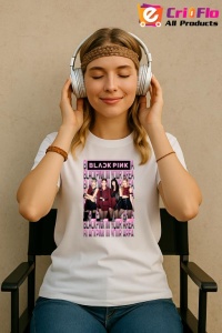 Tricou KPOP dama cu trupa formatia BLACKPINK 12 , music Coreean 160 - Img 8