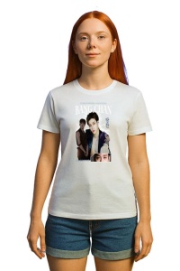 Tricou KPOP dama cu trupa formatia CHRISTOPHER CHAN BANG BANG CHAN , music Coreean 204 - Img 2
