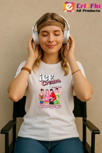 Tricou KPOP dama cu trupa formatia ICE CREAM BLACKPINK , music Coreean 217 - Img 8