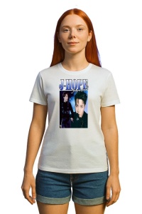 Tricou KPOP dama cu trupa formatia J-HOPE 2 , music Coreean 231 - Img 3