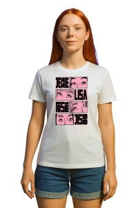 Tricou KPOP dama cu trupa formatia JENIE LISA ROSE JISOO , music Coreean 220 - Img 2