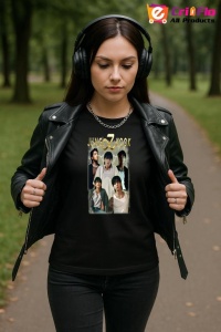 Tricou KPOP dama cu trupa formatia JUNG KOOK , music Coreean 239 - Img 5