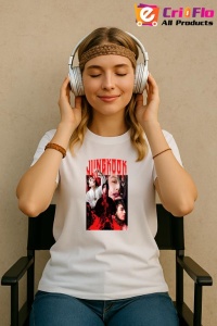 Tricou KPOP dama cu trupa formatia JUNGKOOK 4 , music Coreean 243 - Img 8