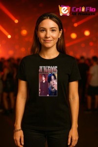 Tricou KPOP dama cu trupa formatia JUNGKOOK 7 , music Coreean 246 - Img 4
