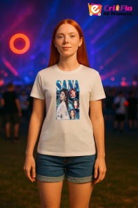 Tricou KPOP dama cu trupa formatia SANA 2 , music Coreean 284 - Img 7
