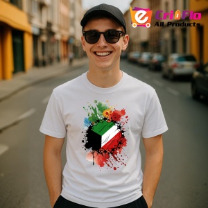 Tricou Kuwait Steag Splash Art, Copii | Dama | Barbat - Img 6