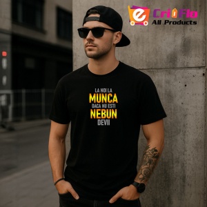 Tricou La Noi La Munca Daca Nu Esti Nebun Devii Galben V3, din bumbac 100%, tricou negru Copii | Dama | Barbat - Img 6