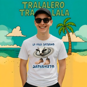 Tricou La Vaca Saturno Saturnita 4 ** Tralalero Tralala Copii | Dama | Barbat - Img 9