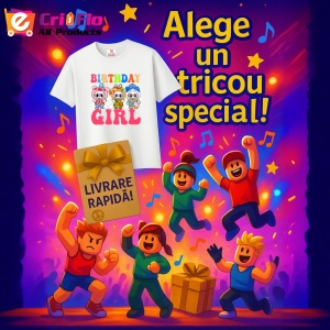 Tricou Labubu birthday girl, Unisex Dama si Barbat | Copii - Img 11
