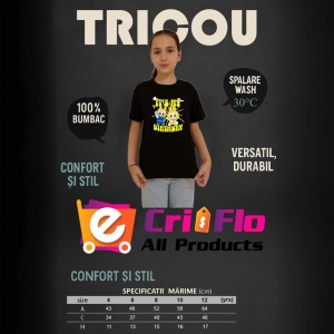 Tricou Labubu birthday yellow, Unisex Dama si Barbat | Copii, Culoare Negru - Img 12