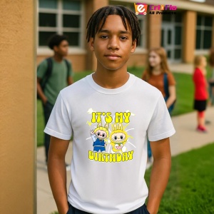 Tricou Labubu birthday yellow, Unisex Dama si Barbat | Copii - Img 10