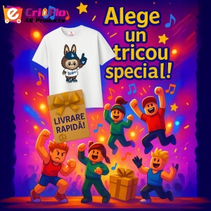 Tricou Labubu dodgers maro, Unisex Dama si Barbat | Copii - Img 11