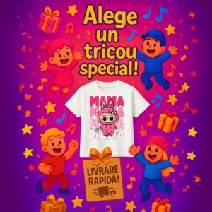 Tricou Labubu mama mama, Unisex Dama si Barbat | Copii - Img 6