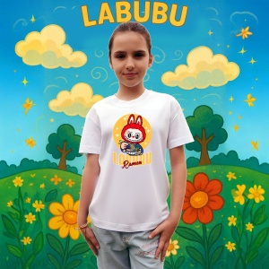 Tricou Labubu ramen japonez, Unisex Dama si Barbat | Copii - Img 3