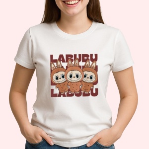 Tricou Labubu trio maro, Unisex Dama si Barbat | Copii - Img 2