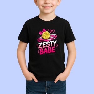 Tricou Lamaie Fata cu gust intens, Fructe, Copii | Dama, culoare negru