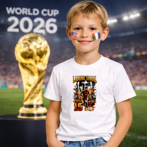 Tricou Lamine Yamal Spain World Cup Fifa 2026 V3, din bumbac 100%, tricou alb, Copii | Dama | Barbat - Img 5