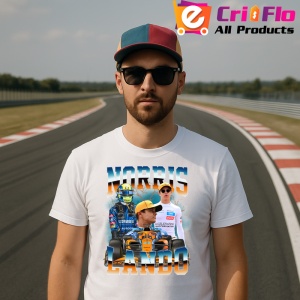Tricou Lando Norris Colaj Artistic Echipa Mclaren Formula 1, Copii | Dama | Barbat - Img 5