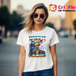 Tricou Lando Norris Colaj Artistic Echipa Mclaren Formula 1, Copii | Dama | Barbat - Img 9
