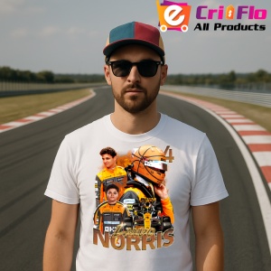Tricou Lando Norris Poster Colaj Echipa Mclaren Formula 1, Copii | Dama | Barbat - Img 4