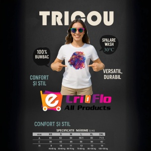 Tricou Leu in stil pictura digitala cu linii abstracte Copii | Dama | Barbat - Img 9