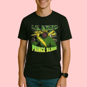 Tricou Lil Keed - Prince Slime, muzica INDIE, Dama | Barbat | Copii, Culoare Negru - Img 3