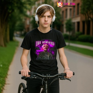 Tricou Lil Peep, muzica RAP, Dama | Barbat | Copii, Culoare Negru - Img 10