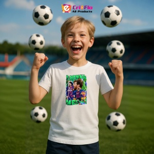 Tricou Lionel Messi Ball - Copii | Dama | Barbat