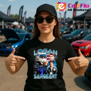 Tricou Logan Sargeant Formula 1, Copii | Dama | Barbat - Img 7